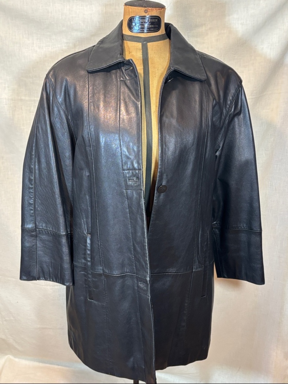 Anne Klein genuine leather jacket - Picture 1 of 6